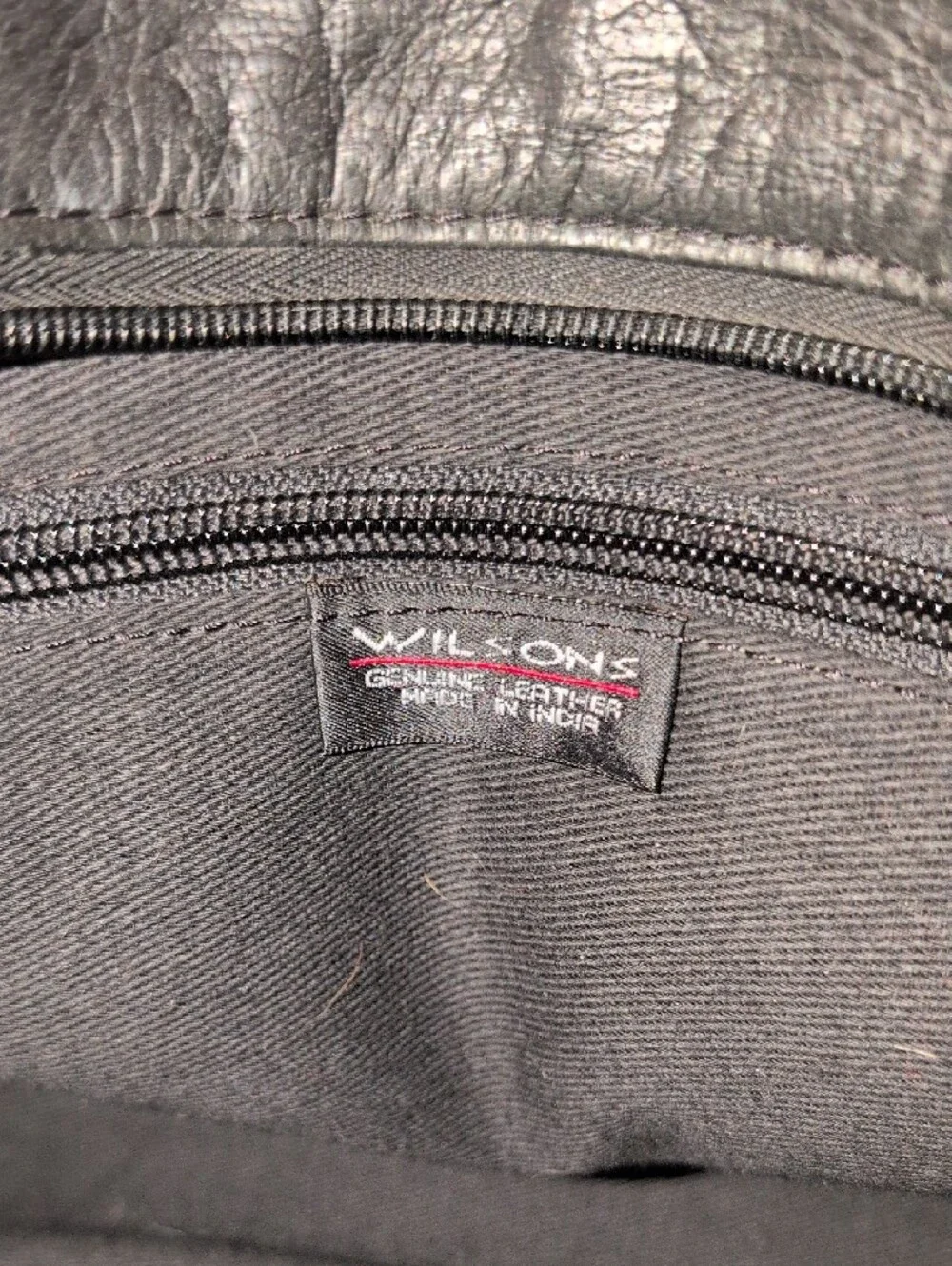 Wilson's Vintage Black Leather Men’s Briefcase